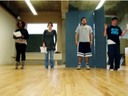 The Cast rehearses 